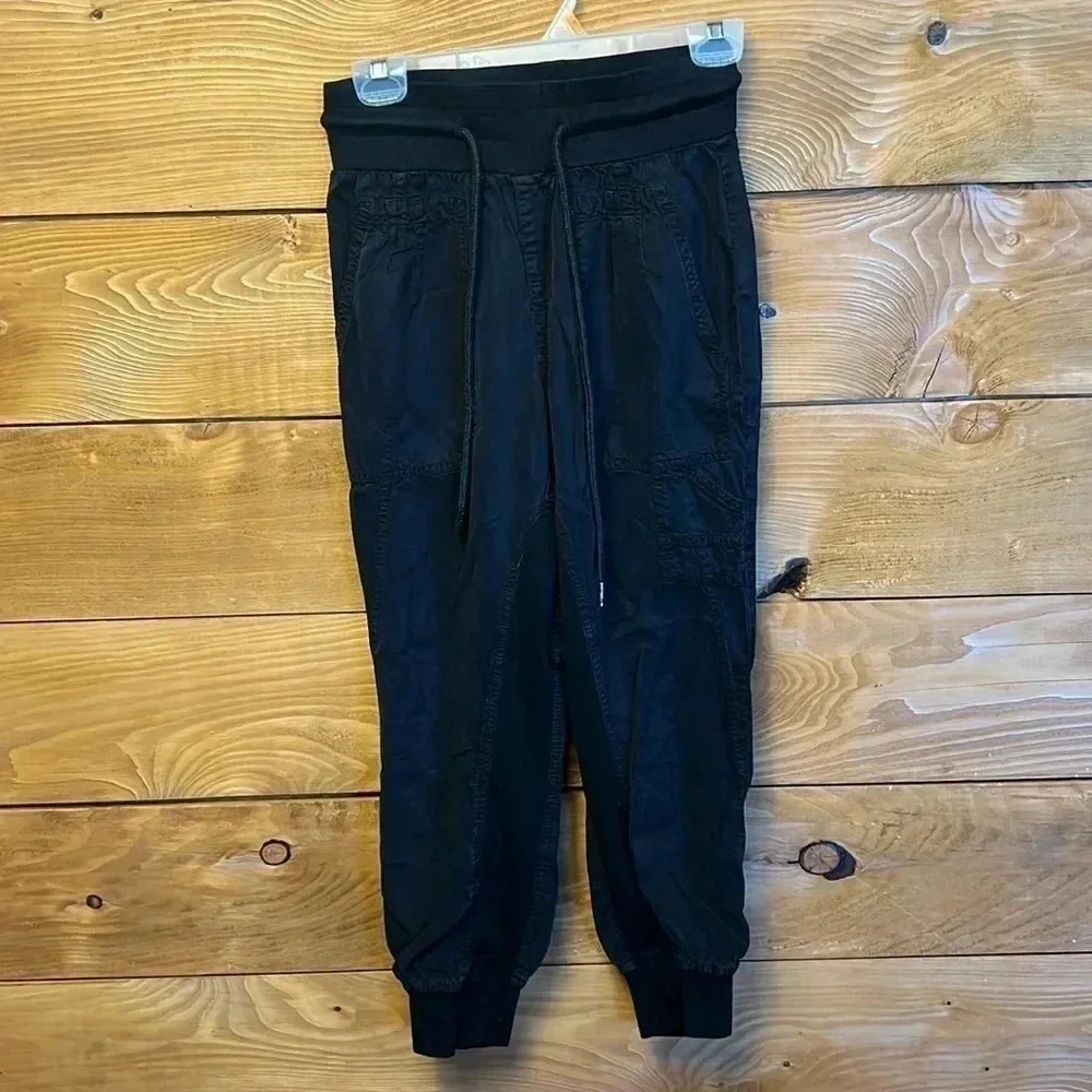 Men’s quince size small‎ black, black sweatpants